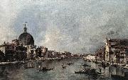 GUARDI, Francesco The Grand Canal with San Simeone Piccolo and Santa Lucia sdg oil painting picture wholesale